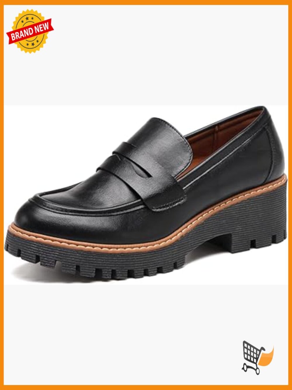 Chunky Platform Loafers - Lug Sole Penny Loafers